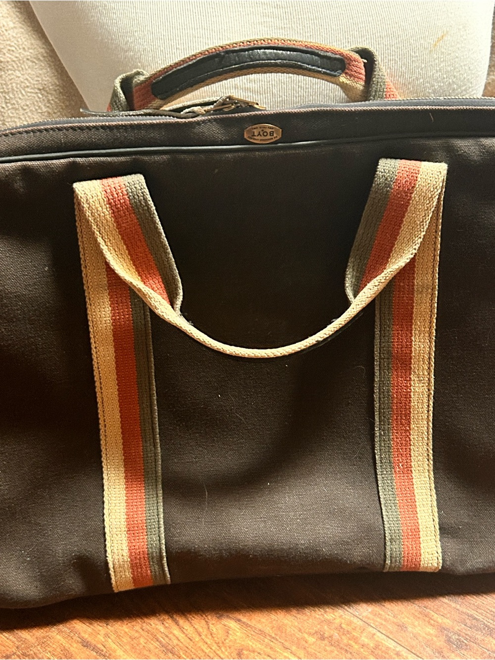Boyt Brown Canvas Men’s Travel messenger canvas bag